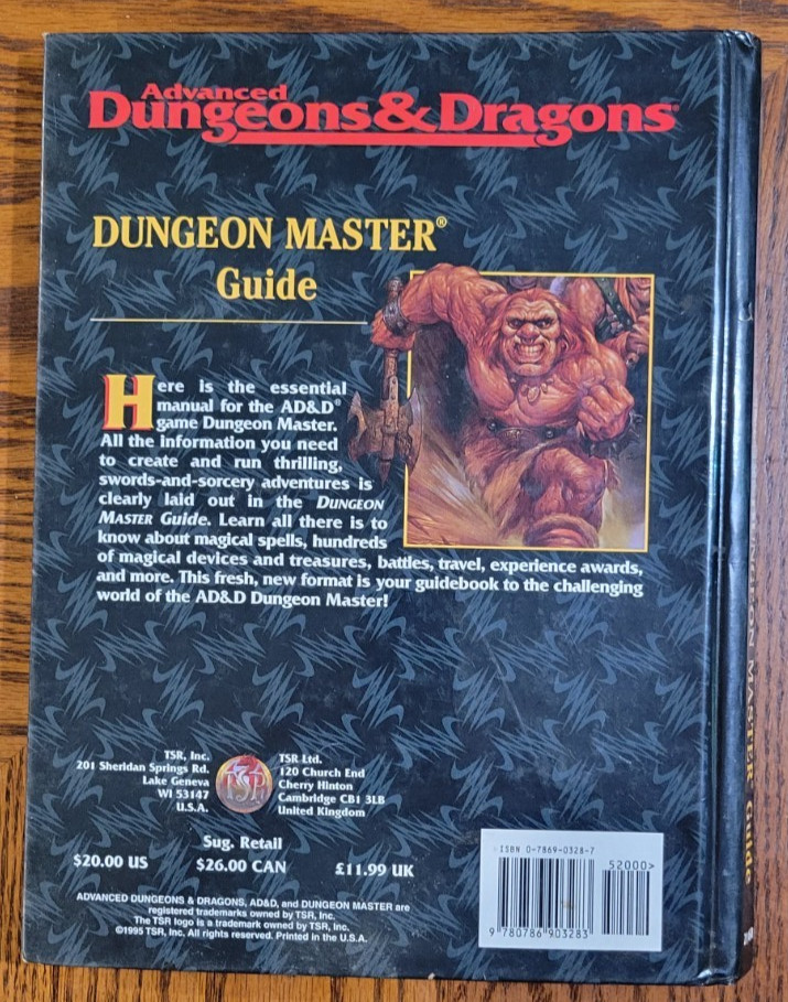 Advanced Dungeons & Dragons - Dungeon Master's Guide - 1995 - Zeb Cook - 2160