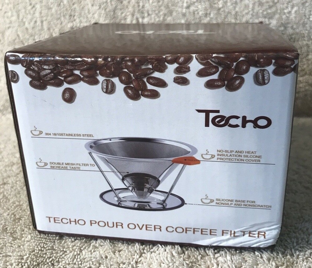 Techo Pour Over Coffee Dripper Stainless Steel