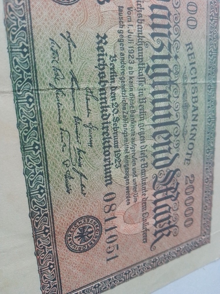 BANKNOTE 20000 Mark