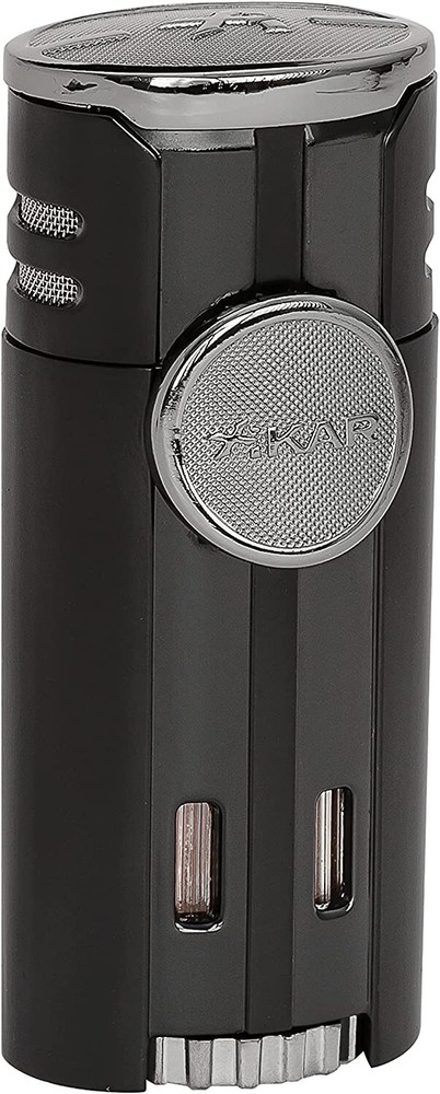 Xikar High Performance HP4 Diamond Quad Flame Cigar Lighter, Matte Black