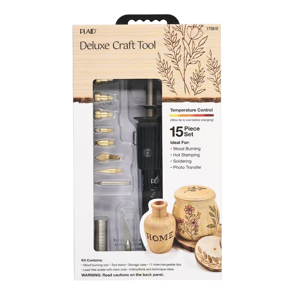 15 PC Electric Wood Burning Tip Set, Creative Decorative Tool, DIY Kit,