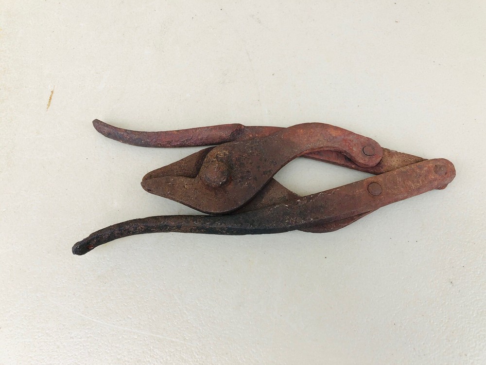 Antique Military Folding Barbed Wire Cutters WW1