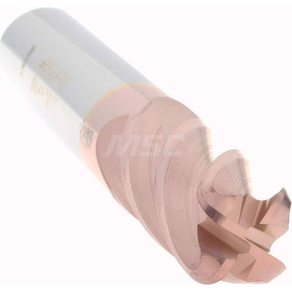 Accupro 1/2" Diam 4 Flute Single End Solid Carbide 1/8" Corner Radius End Mil...