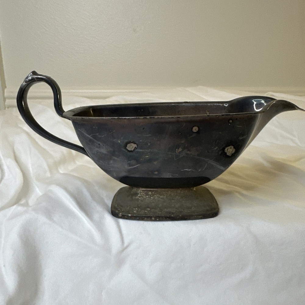 Vintage Silver Plated Gravy Boat
