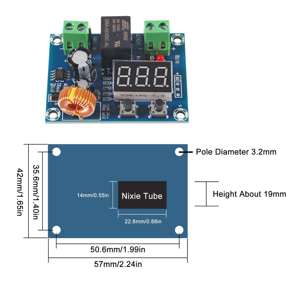 3PCS DC 12V-36V Voltage Protection Module Digital Low Voltage Protector Disco...