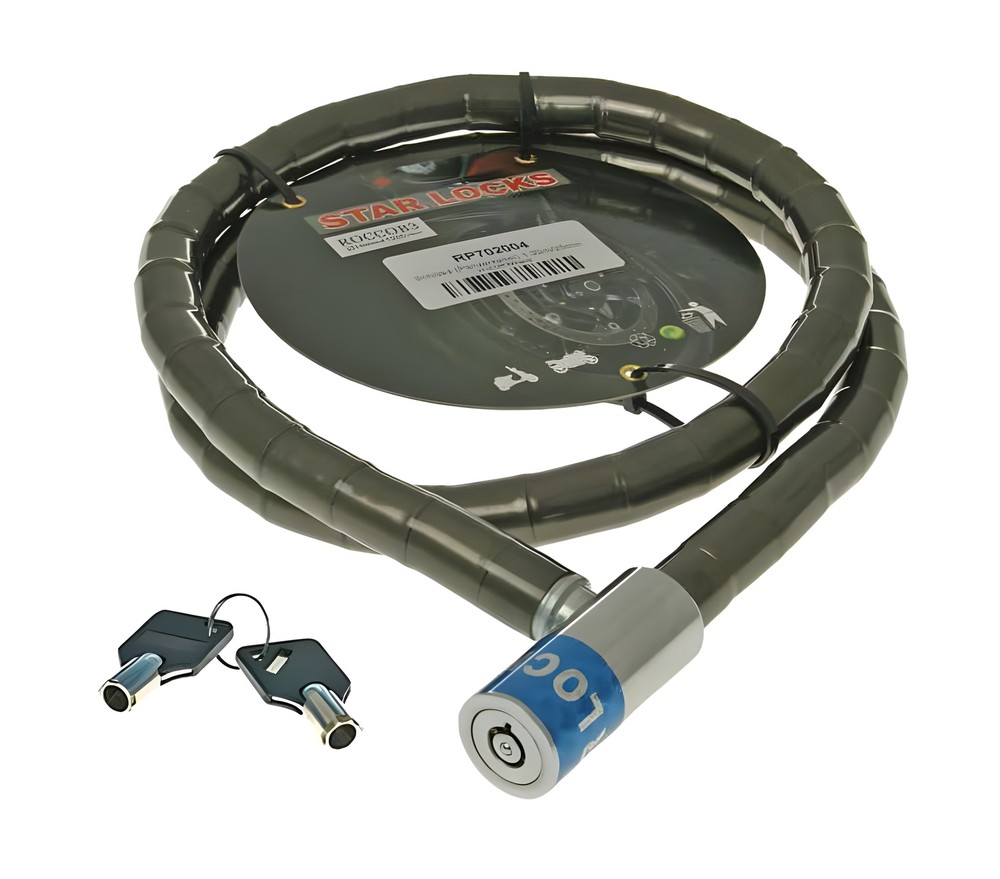 Roller lock / Two-wheeler lock armored chain 1.20m