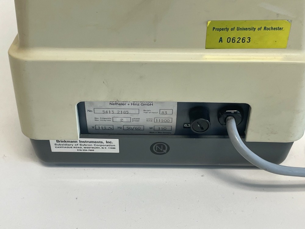 Eppendorf Centrifuge 5413 - Read Condition