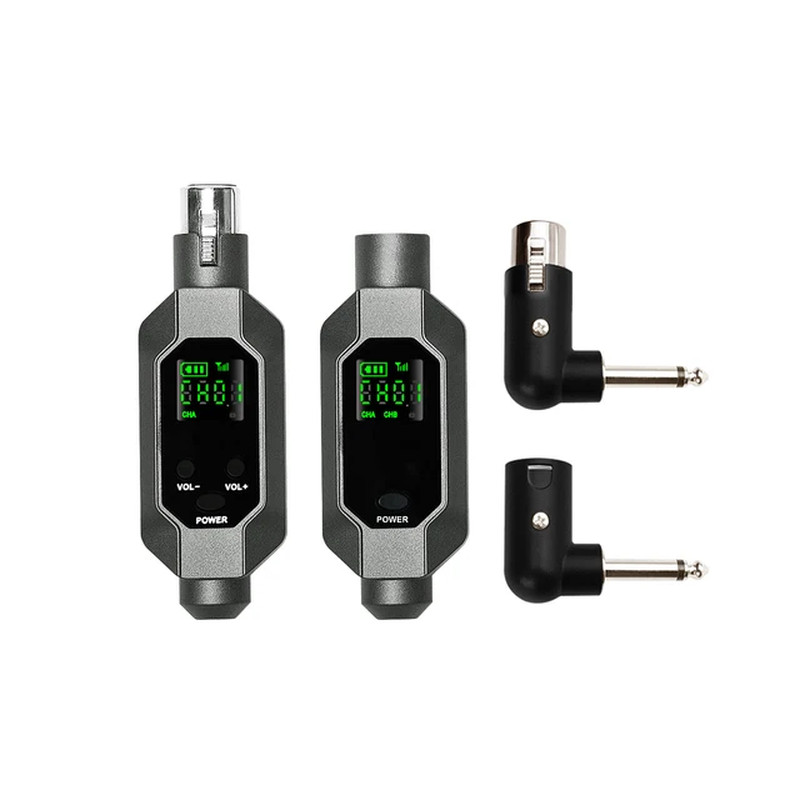 Wireless Microphone Converter XLR Transmitter and Receiver Microphone for Dynami
