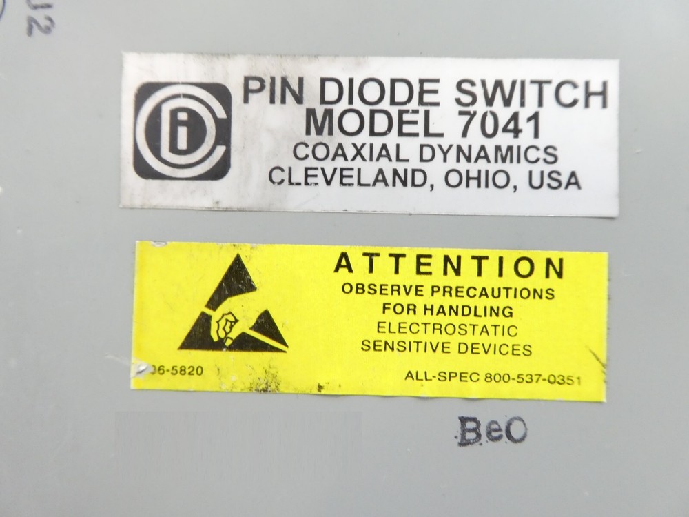 Coaxial Dynamics 7041 Pin Diode Switch RF Module Working Surplus