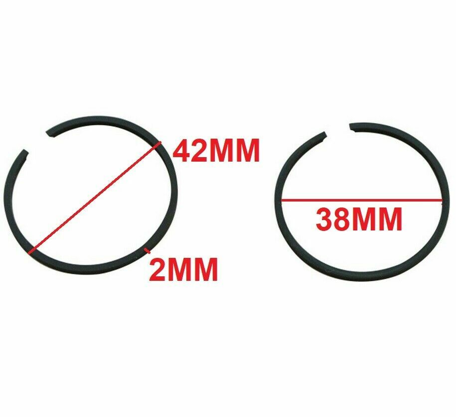 38MM PISTON RINGS FOR 2 STROKE 49CC MOTOR PR03