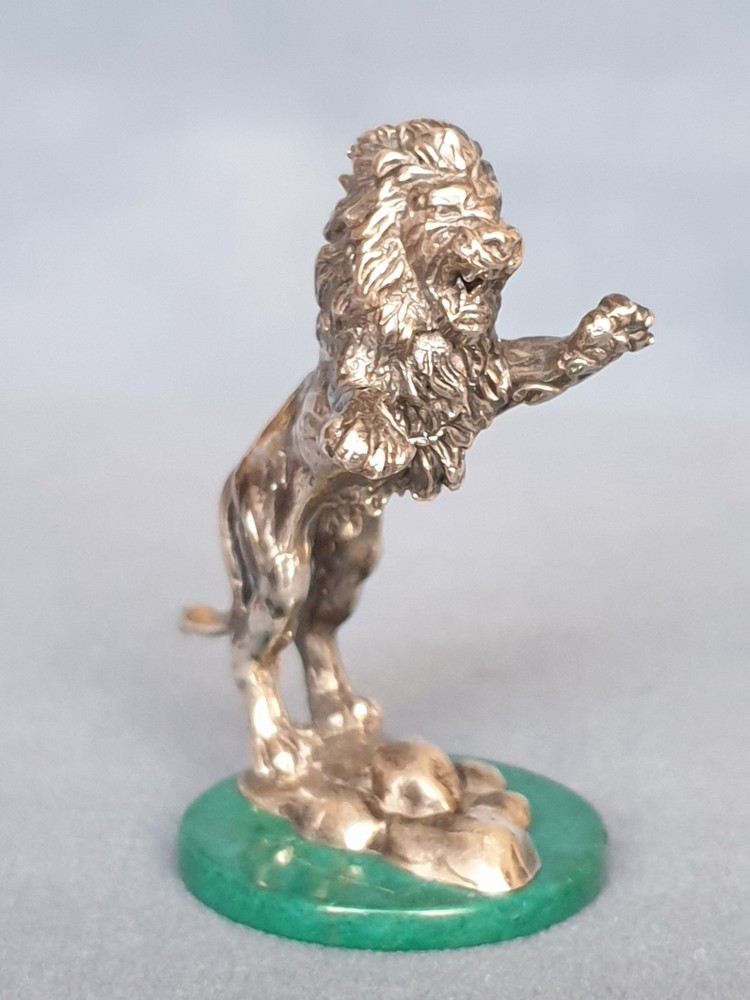 Lion. Sterling silver 925. Height 1,3/4" ( 45 мм).