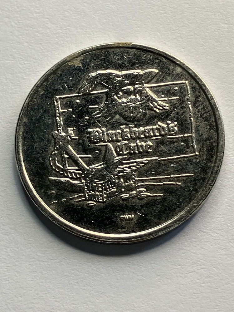 RARE Blackbeard’s Cabe Arcade Token Defunct #te1