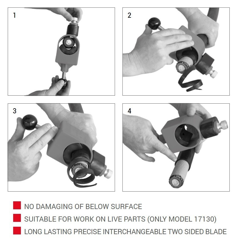INTERCABLE AE6210 MSU - Special cable stripper for external insulation 24 -60 mm