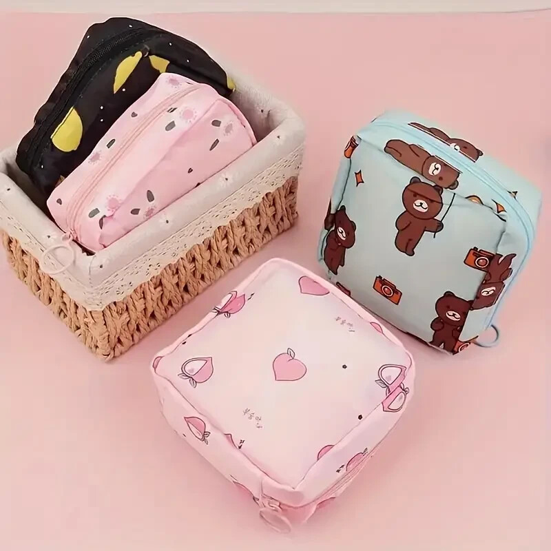 4pc Waterproof Polyester Travel Toiletry Bag - Multi-Functional Cosmetic Pouch