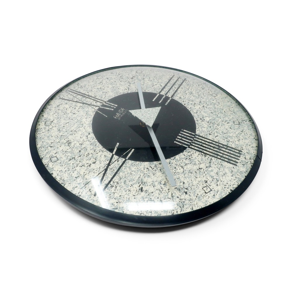 1980s Postmodern Wall Clock by Empire Arts