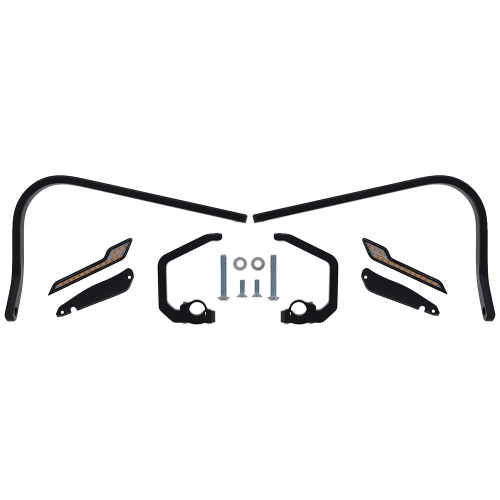 Barkbusters Two Point Mounted Handguards with LED Sequentil Indicators Black