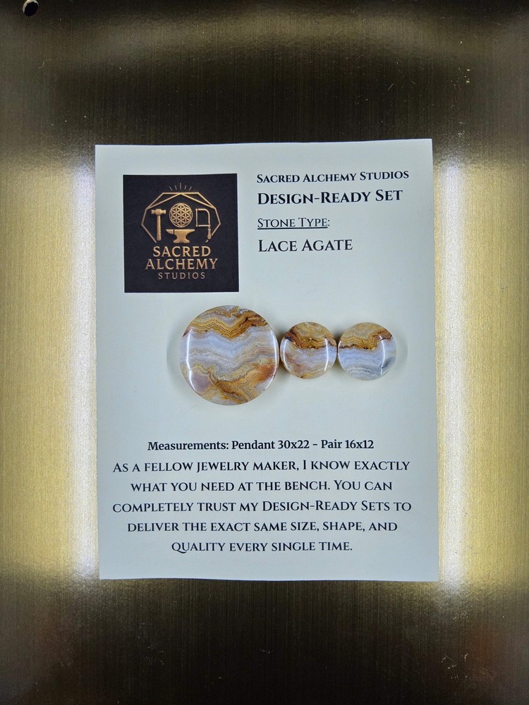 Circle Shape - Lace Agate - Design-Ready Set