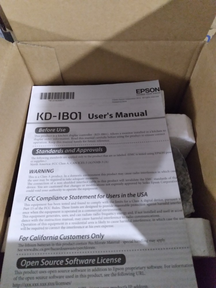 Epson KD-IB01-701 Interface Kitchen Display System-C32C824701