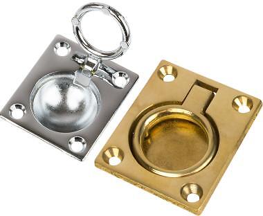 Sea-Dog 2-1/2" Ring Pull, Brass, 222415-1