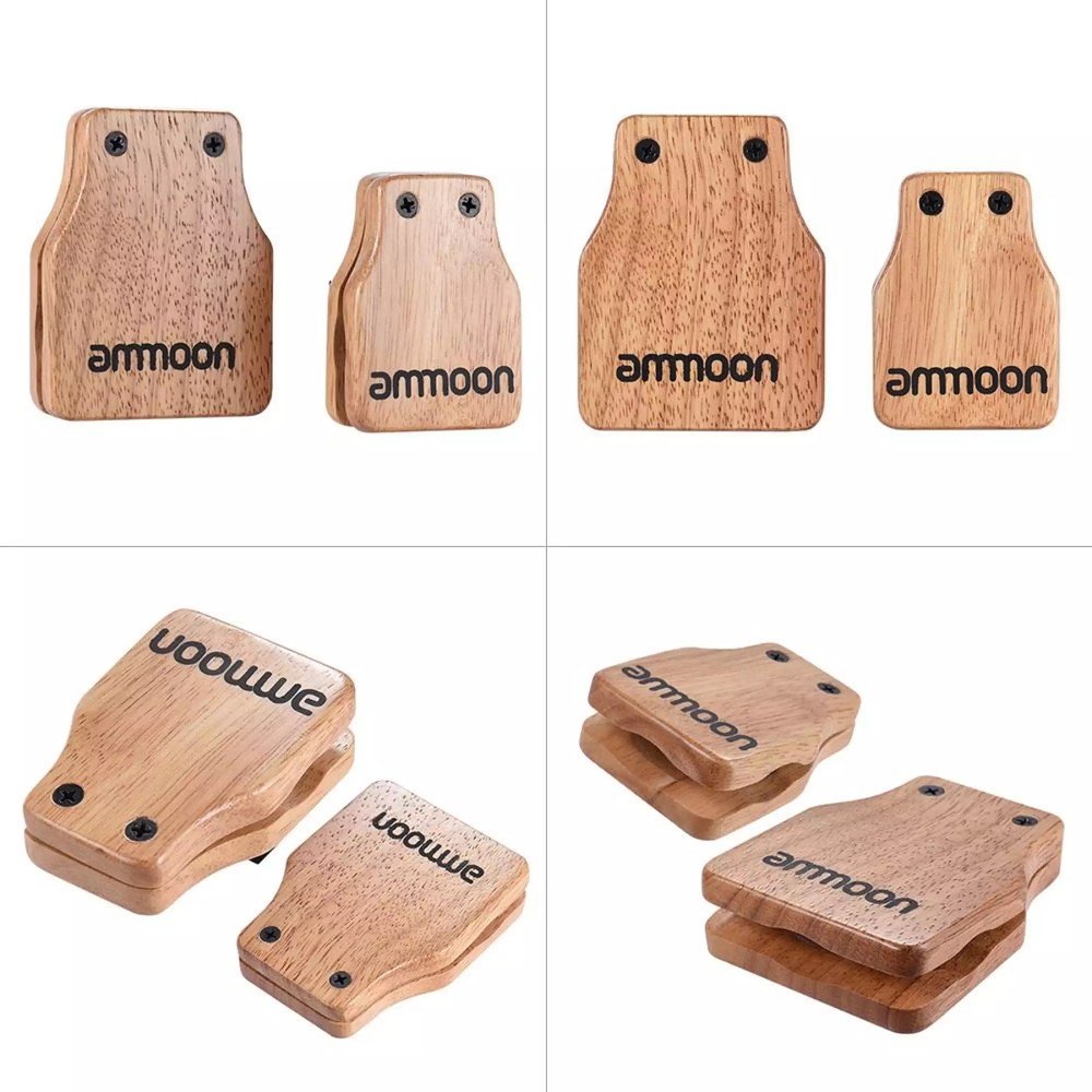 Large & Medium 2pcs Cajon Box Drum Accessory Castanets F9N6