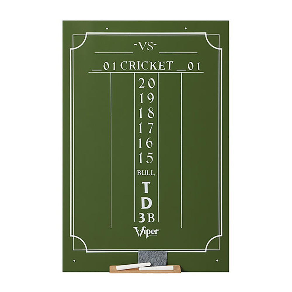 Viper Dartboard Cricket Chalk Scoreboard - Large