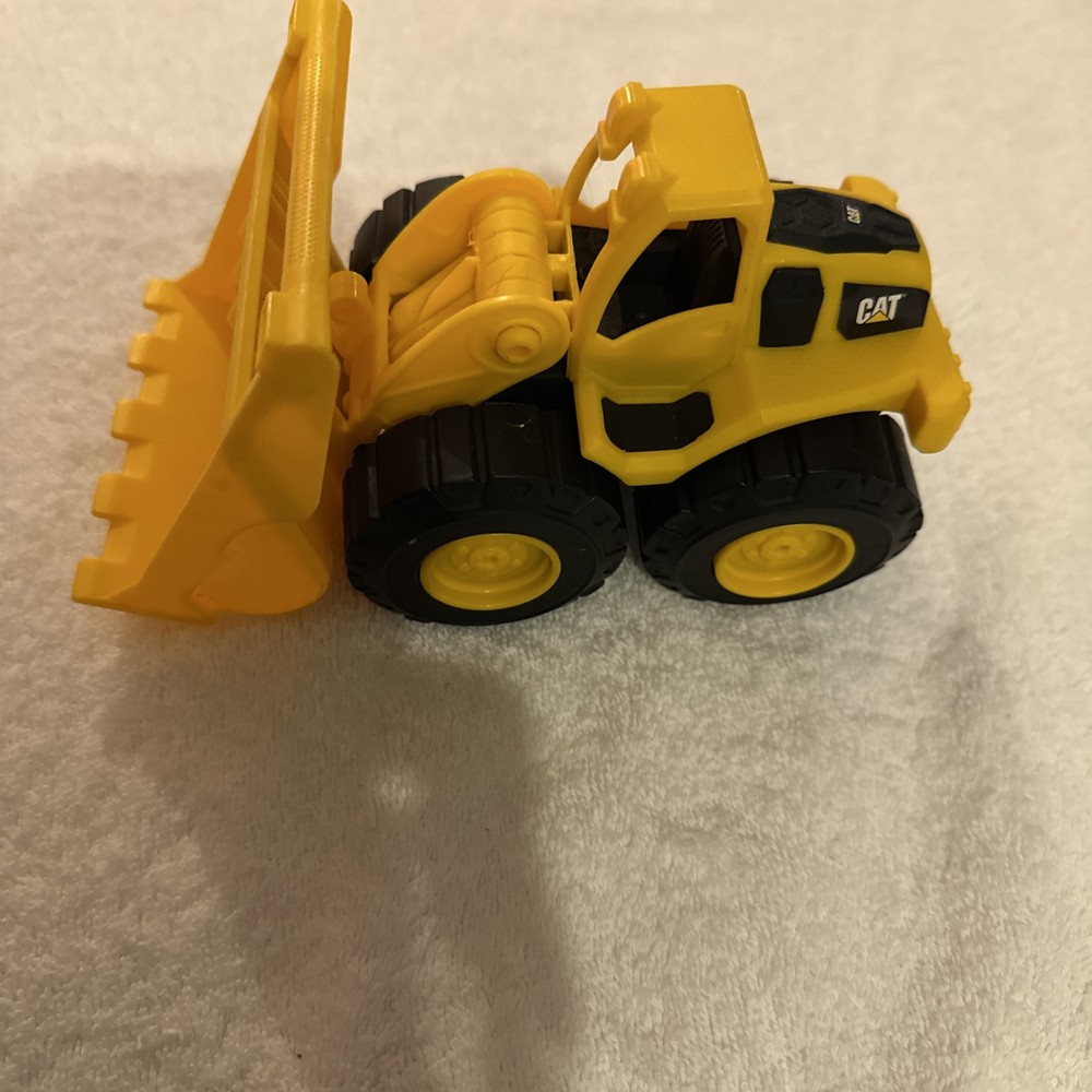 CAT Caterpillar Dump Truck 7” Yellow & Black Construction Plus Front End Loader