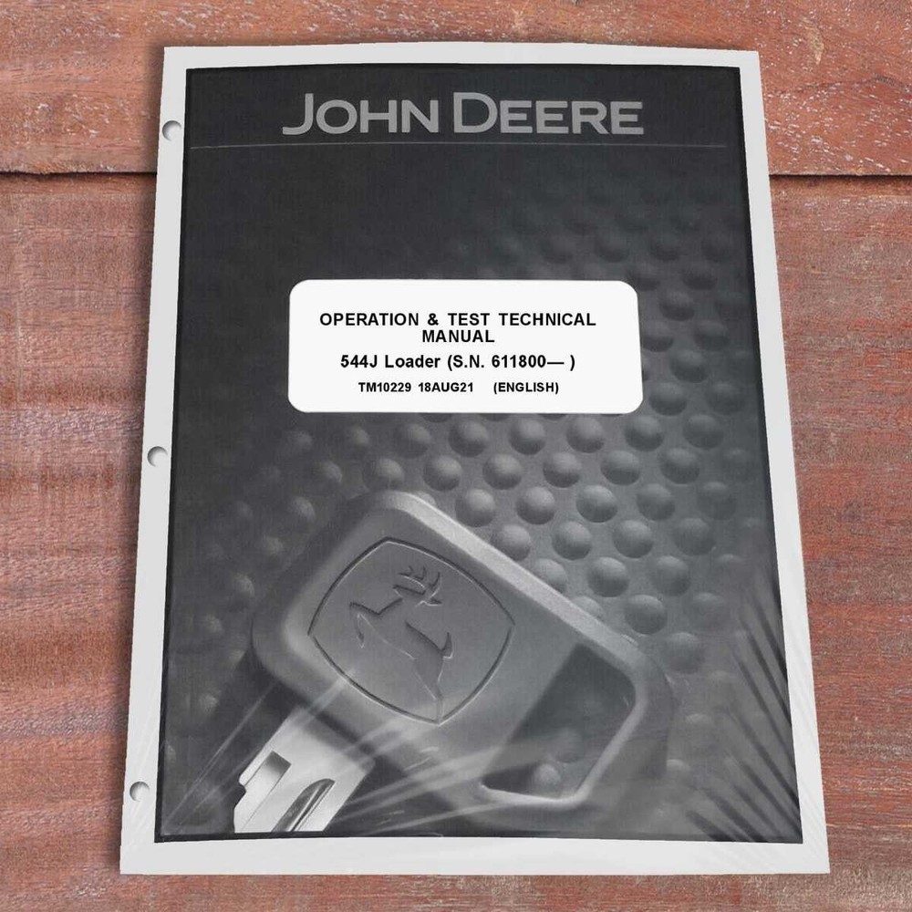 John Deere 544J Loader Operation & Test Service Manual - TM10229