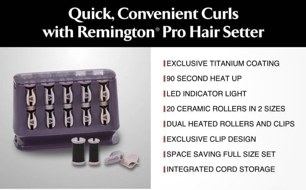 Remington T Studio 20 Rolls Enough For While Head 12 Large & 8 Medium