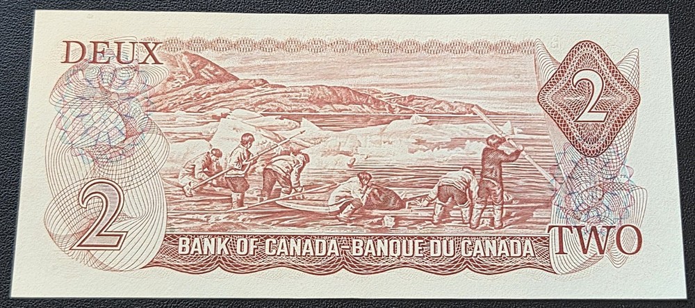 1974 Canada $2 Two Dollar Banknote - Crisp Uncirculated