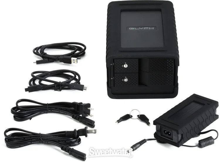 Glyph Blackbox Pro RAID 40TB USB-C Desktop Hard Drive - Black