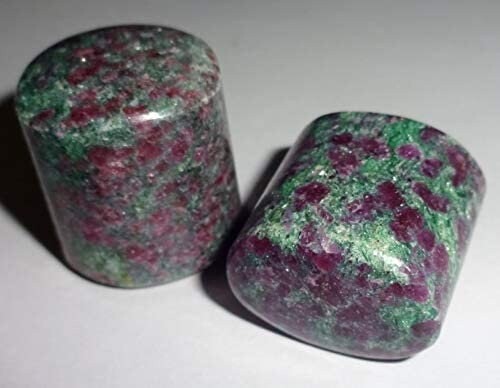 Ruby Kyanite / Ruby Fuchsite combo Tumbled Natural Crystal Gemstone - 1pc