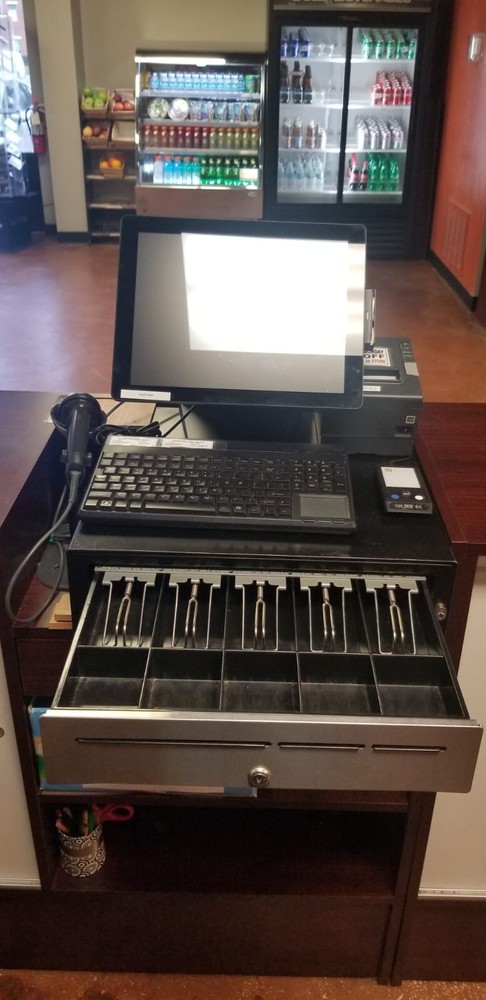 (2) NCR COUNTERPOINT POS TERMINAL SYSTEM BUNDLE - GOOD CONDITION