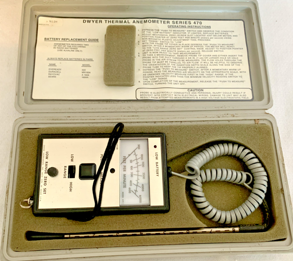 Dwyer Series 470 Anemometer.