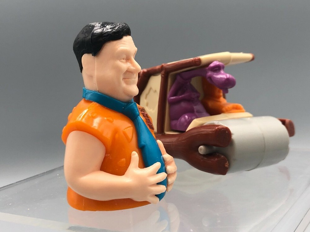 1993 FLINTSTONES Vintage CANDY CONTAINER with original candy