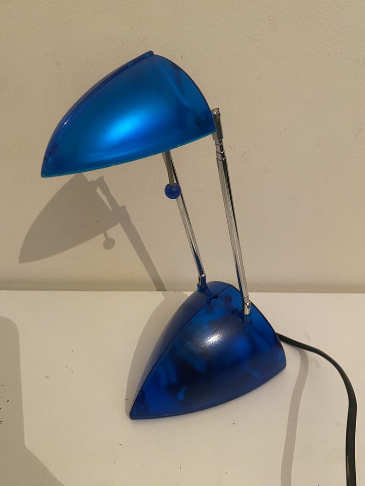 Desk Lamp Telescopic Extendable Lamp Blue Retro