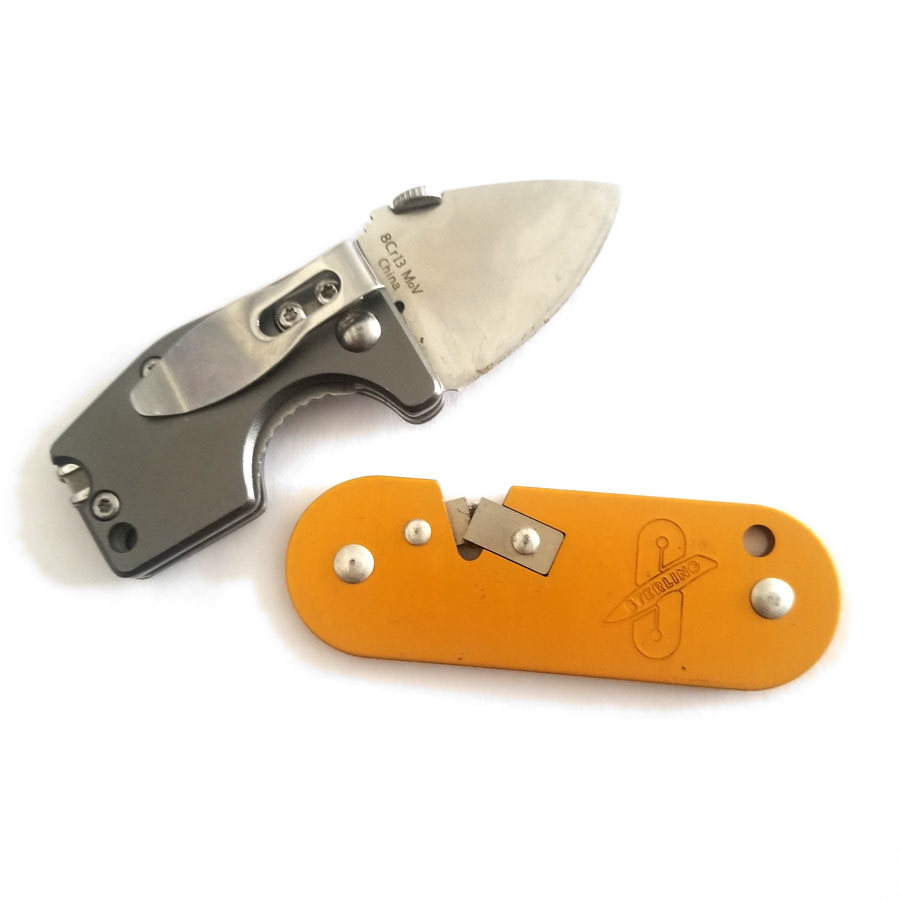 Sterling Pocket Knife / Tool Sharpener & Compact Fire Ant Folding Knife