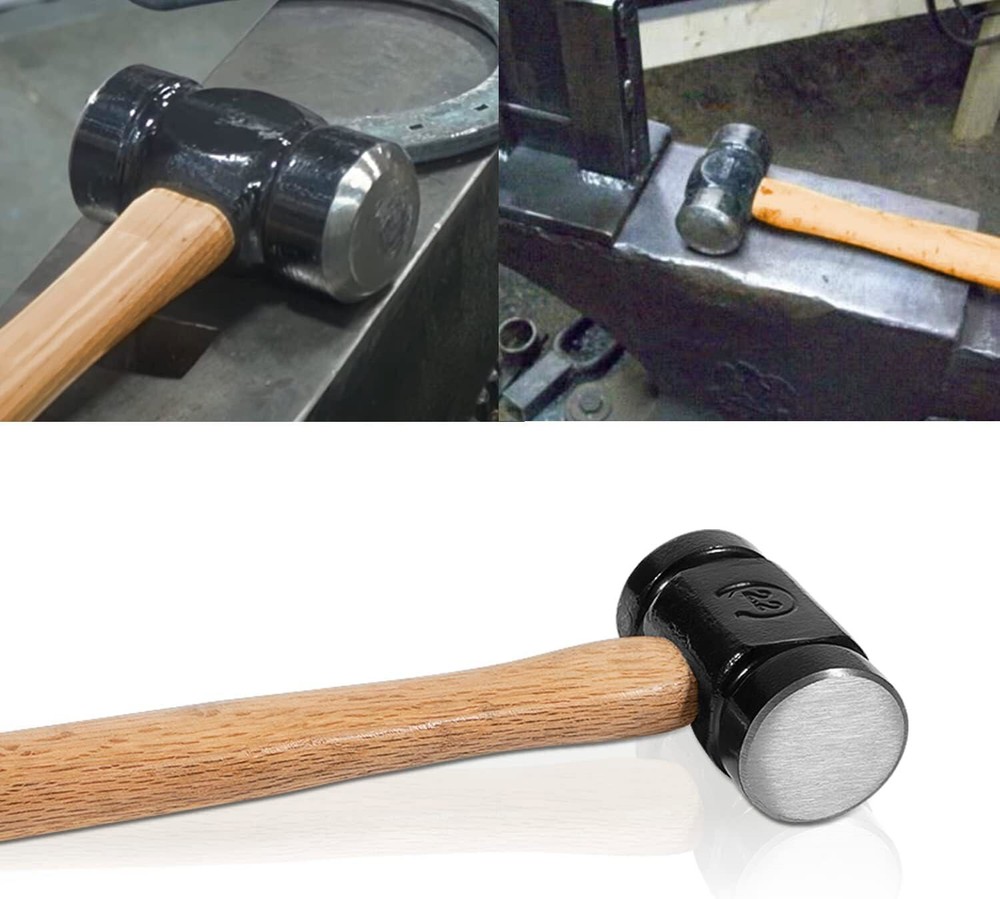 36oz Rounding Hammer for Blacksmithing Handmade Knife Blacksmith Forge Tools