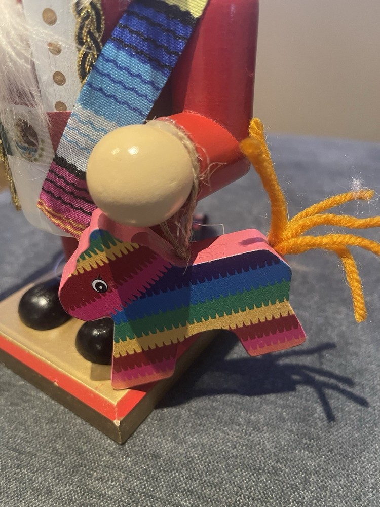 Mexican Nutcracker 9” With Tequila & Piñata NWT