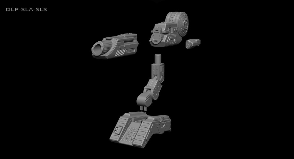 Predator Shoulder Cannon plasma Two Size File STL – OBJ for 3D Printing