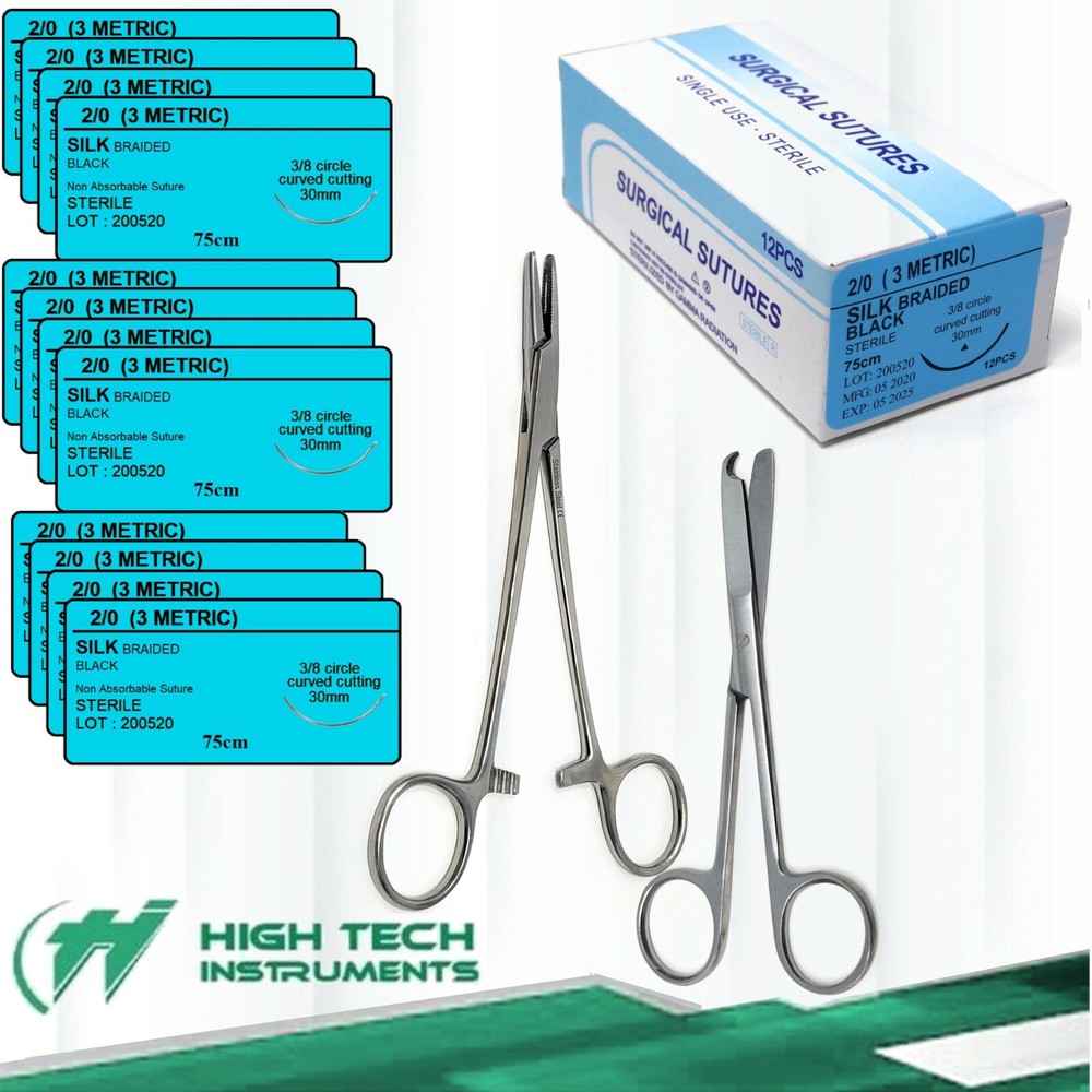 Surgical Practice Suture First Aid Pack Wound Closure Prepping Survival IFAK