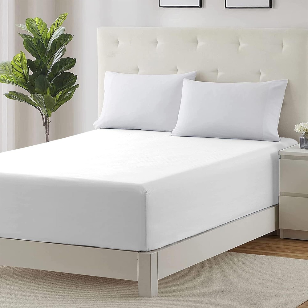 18"- 21" Extra Deep Pocket Fitted Sheet Elastic Corner Straps Soft Bed Sheet Set