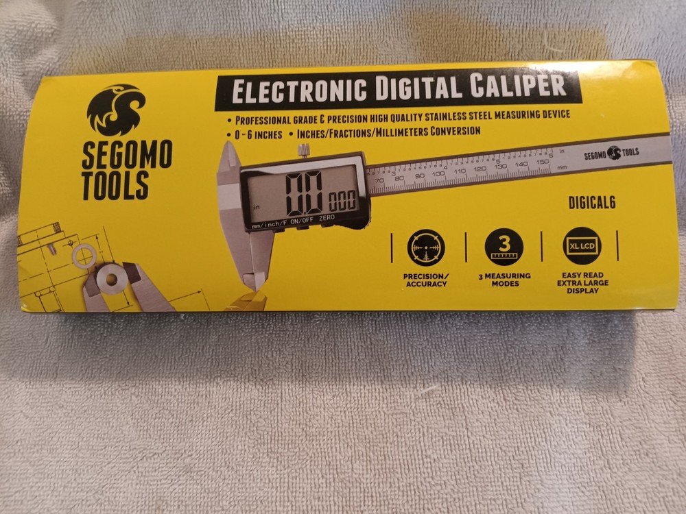 Segomo Tools 6" Digital Caliper Large Display (New)