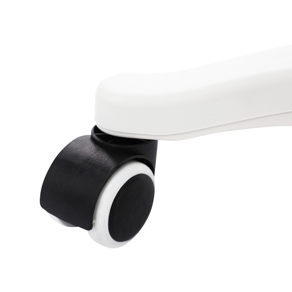 Adjustable Beauty Salon Chair Rolling Stool Rolling Stool with Low Backrest