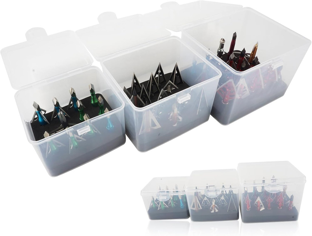 Broadhead Box, Archery Storage Case, Arrow Head Organizer Holder Arrowheads, ...