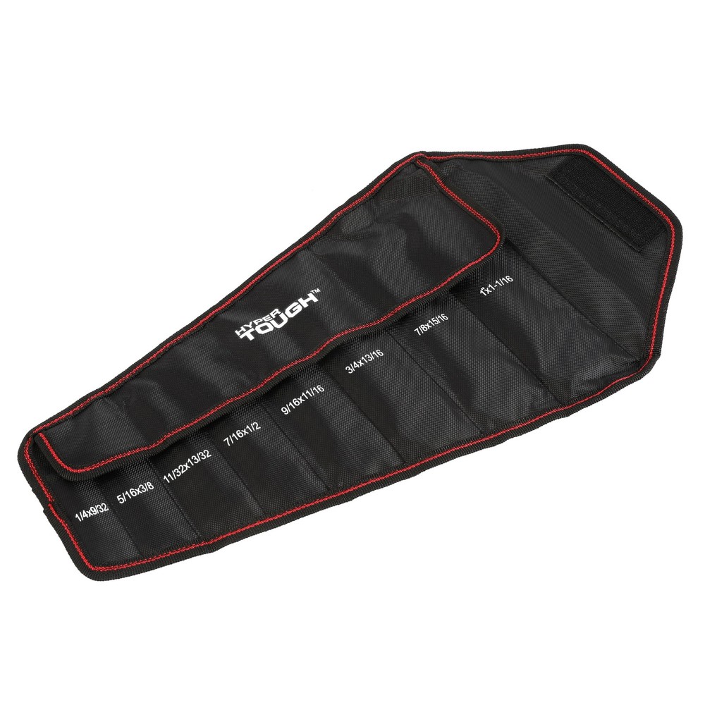 Hyper Tough 8-Piece Thin Wrench Set, SAE with Soft Storage Case
