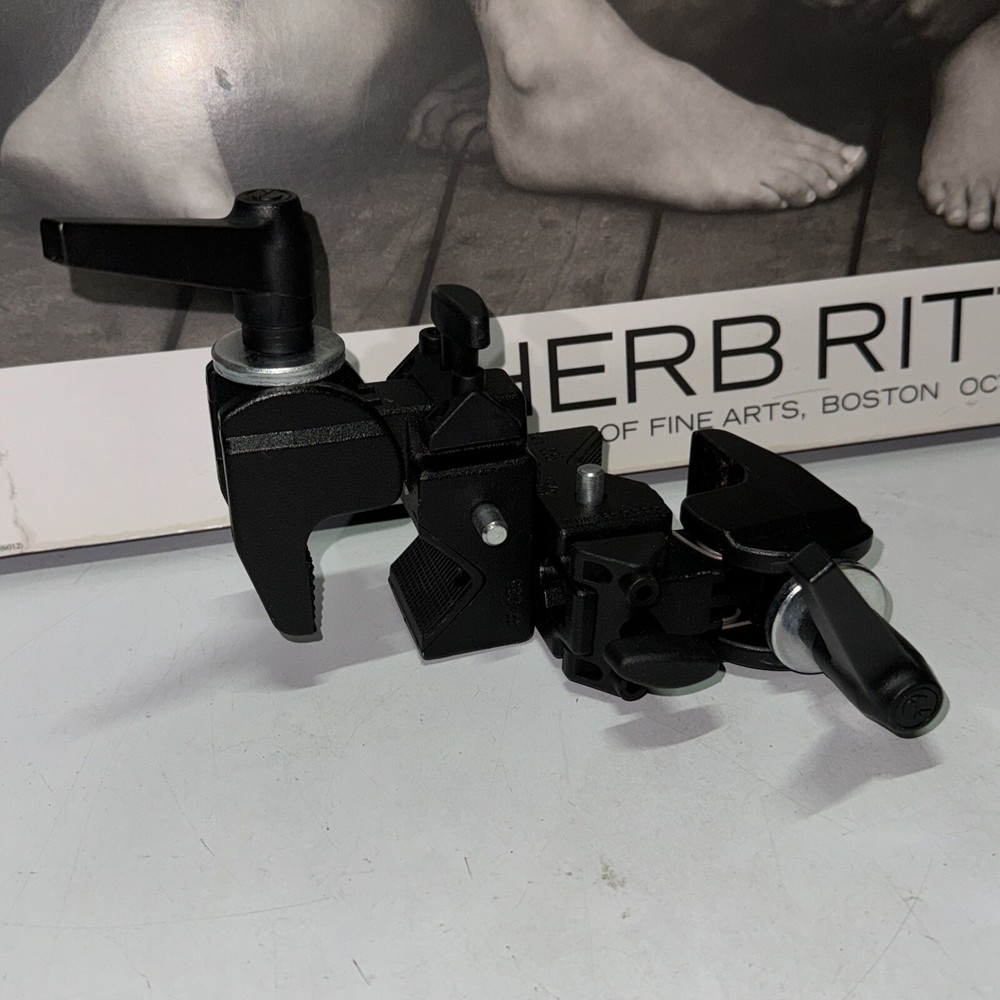 Manfrotto 035 Double Super Clamp - Black - Married