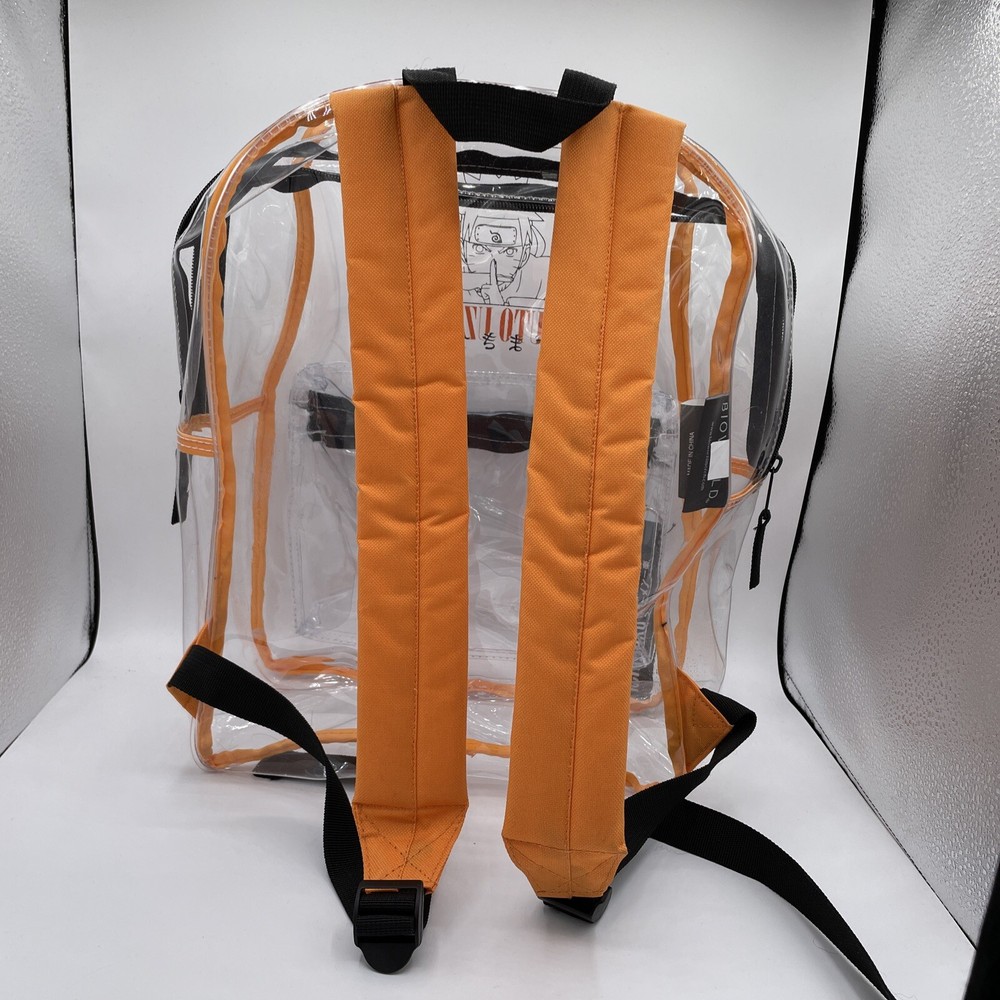 Naruto Shippuden 17” Clear Plastic Backpack