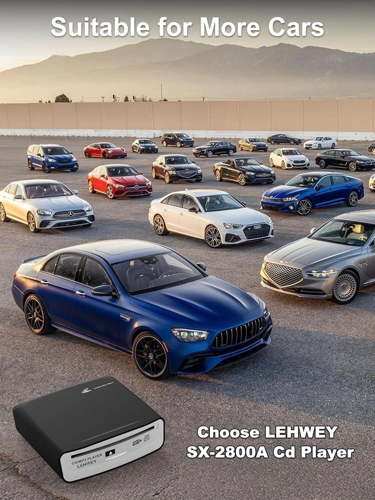 Portable USB CD Player for Car: Remote Control & Multi-Device Capability