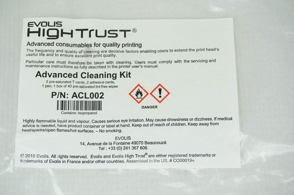 Evolis ACL002 Evolis ACL002 Hightrust Advances Cleaning Kit