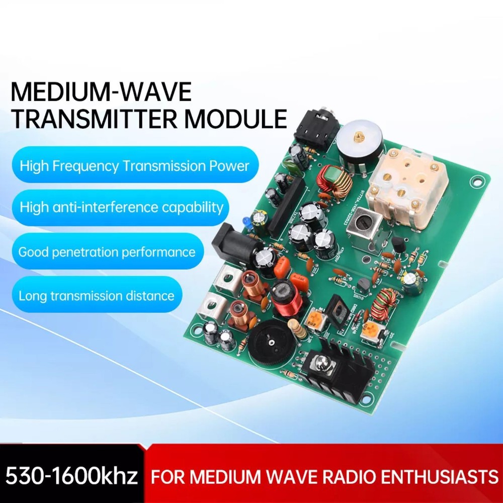 Medium Wave AM Radio Transmitter DIY Module adopts a 3.5mm two end interface